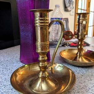 Vintage Brass Candlesticks